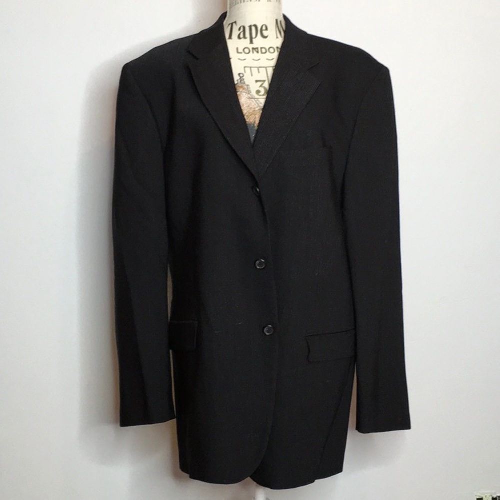 Covarra Pin-stripe 3-Button Jacket New Wool SO SOFT